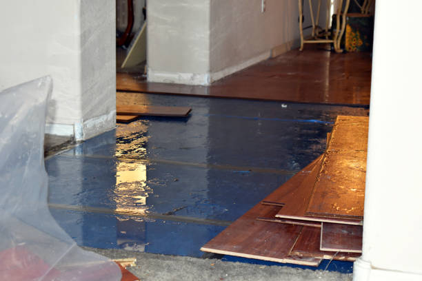 Professional Sewage Cleanup technician working in Manawa, WI